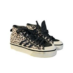 Nizza x Adidas Cheetah Platform  Mid  Top Sneakers Women's 7.5